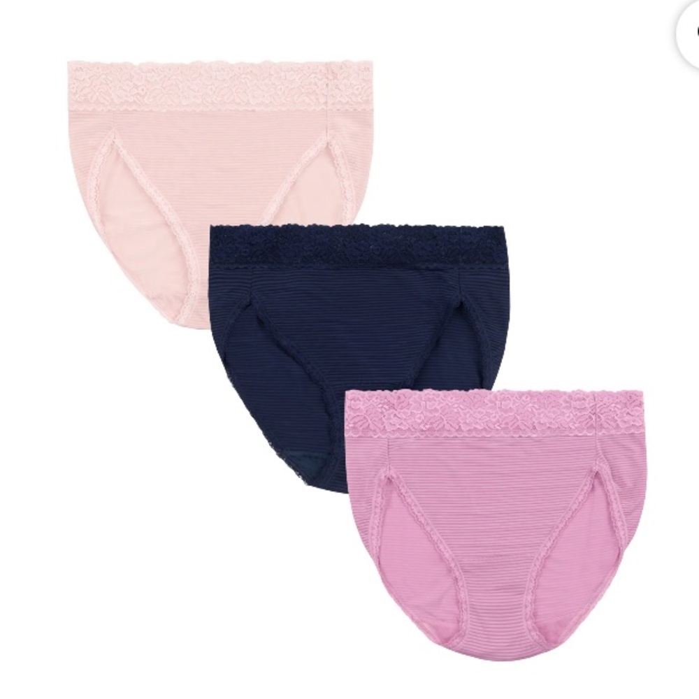 💜VanityFair RadiantCollection Women's Light and Luxe Underwear 3packSize:3XL/10